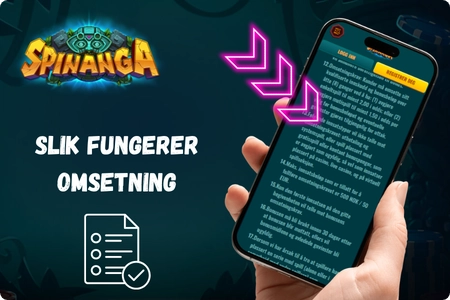 Spinanga omsetningskrav for bonuser
