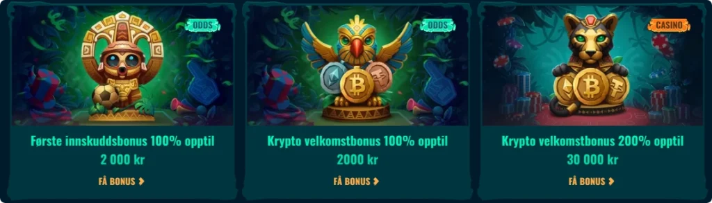 Velkomstbonus hos Spinanga kasino