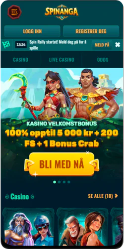 Spinanga App startside