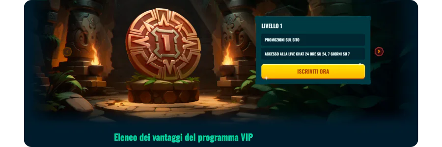 Spinanga Bonus IT Partecipa al programma VIP al livello che preferisci