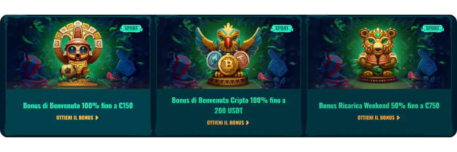 Spinanga Bonus IT Promozioni di benvenuto