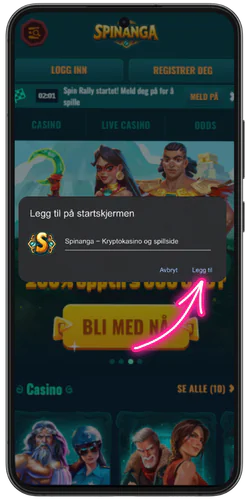 Spinanga download redigering av tittelen og fortsettelse