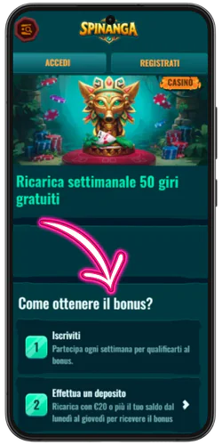 Spinanga online casino bonus Consulta i termini e le condizioni del bonus selezionato