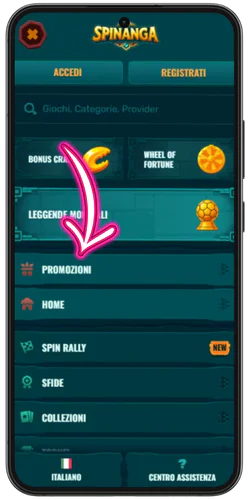 Spinanga online casino bonus Vai alla sezione delle promozioni